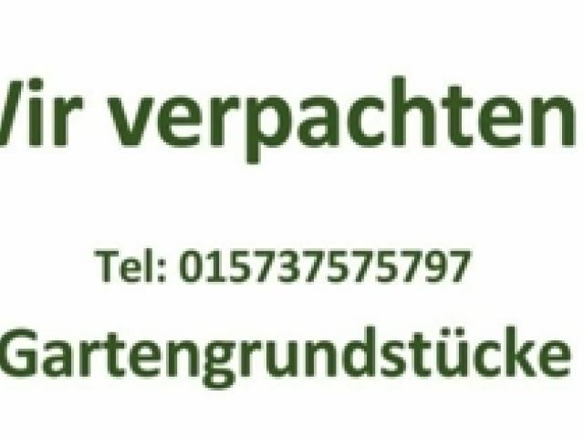 Wir vermieten Gartengrundstücke - 1